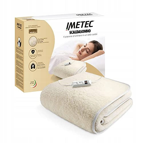 Electric blanket imtec Scaldasonno Premium R1403 white 55W 50% wool