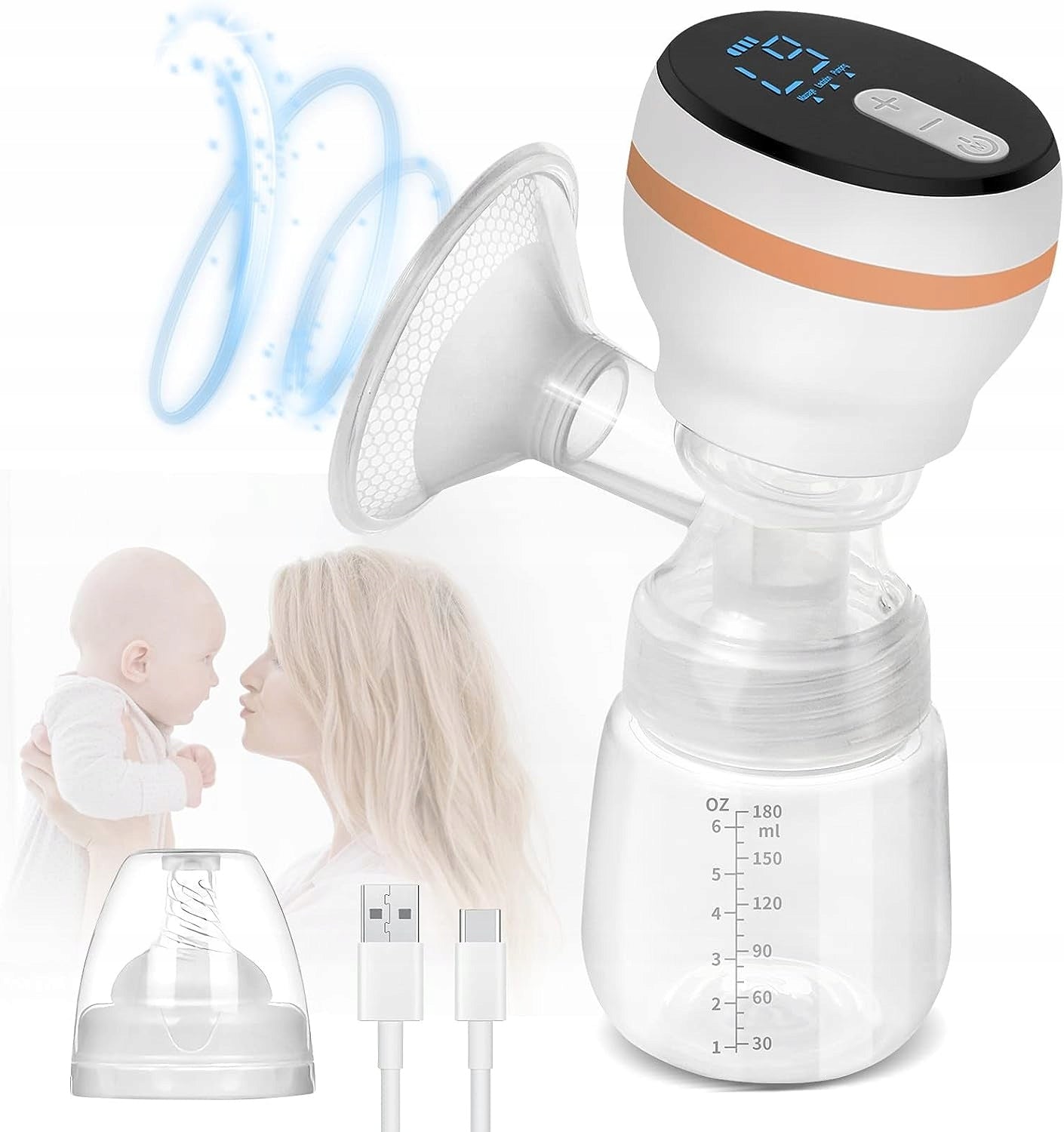 Electric breast pump 180 ml
