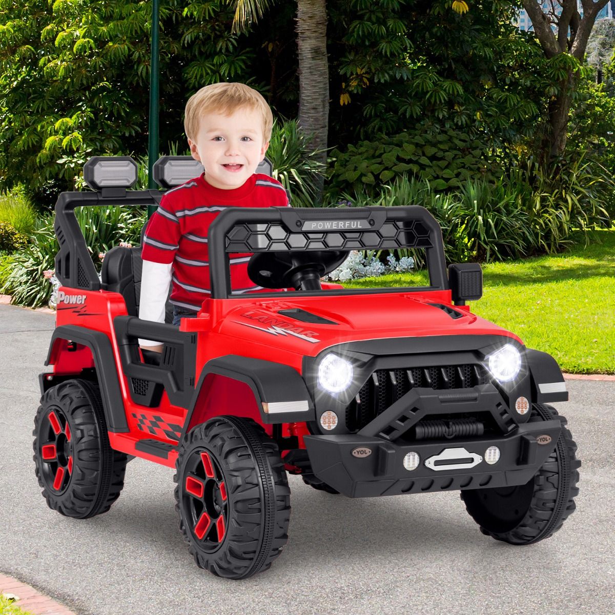 Electric car Battery car for children jeep Color red