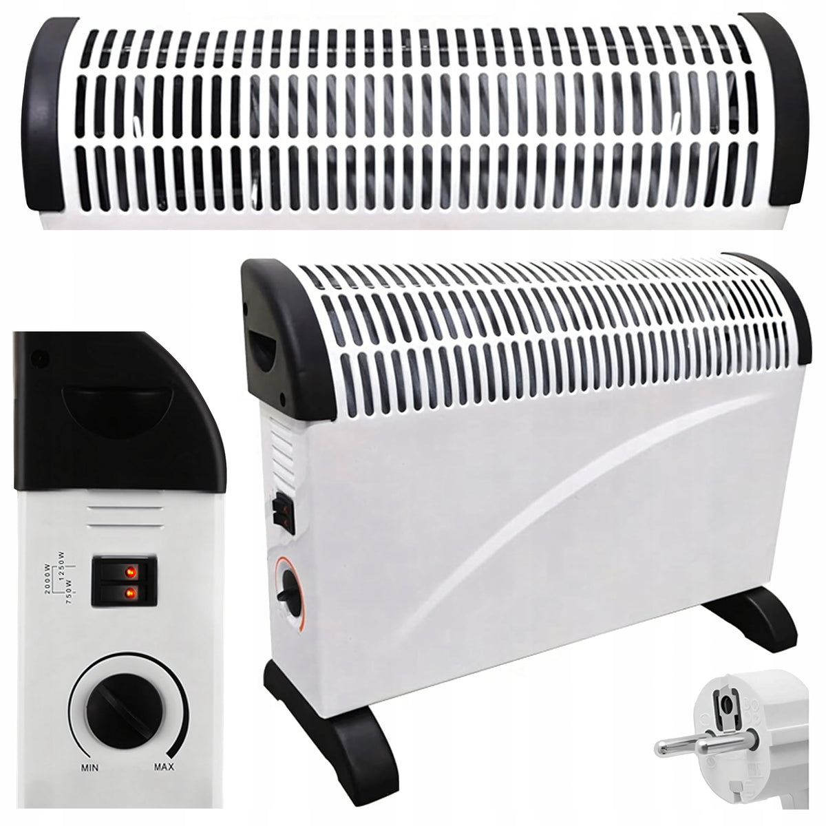 Electric convector heater 2000 W Manufacturer code RC-K-2061 / DL01S.