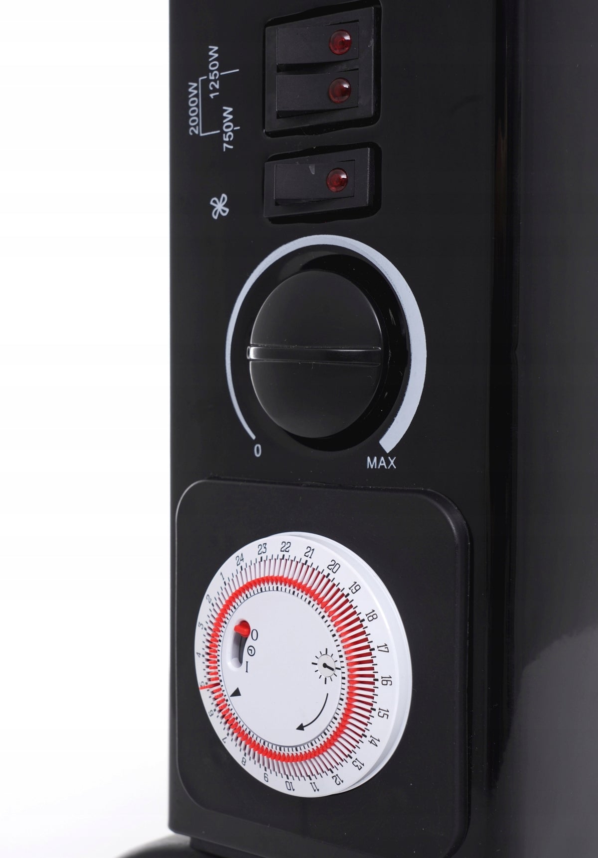 Electric convector heater Powerful with thermostat Turbo Timer 2000W Manufacturer code TA903