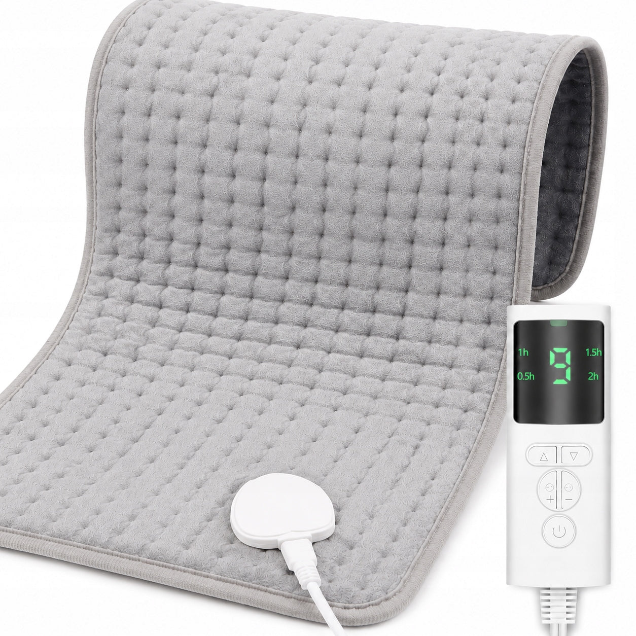 Electric cushion 60x30 cm, large, 6 levels heat regulation, velour