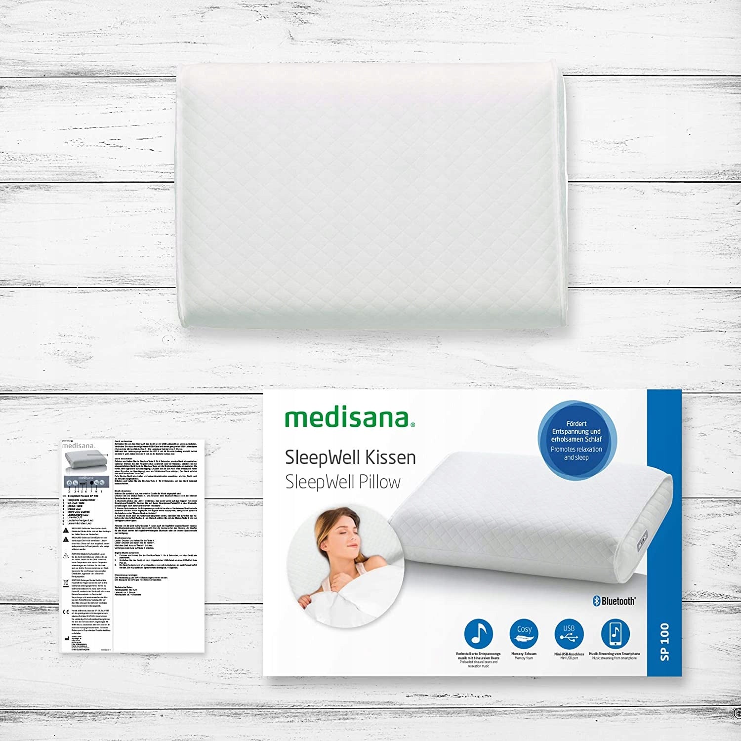 Electric cushion with radio Medisana SP 100 white EAN (GTIN) 4015588611858