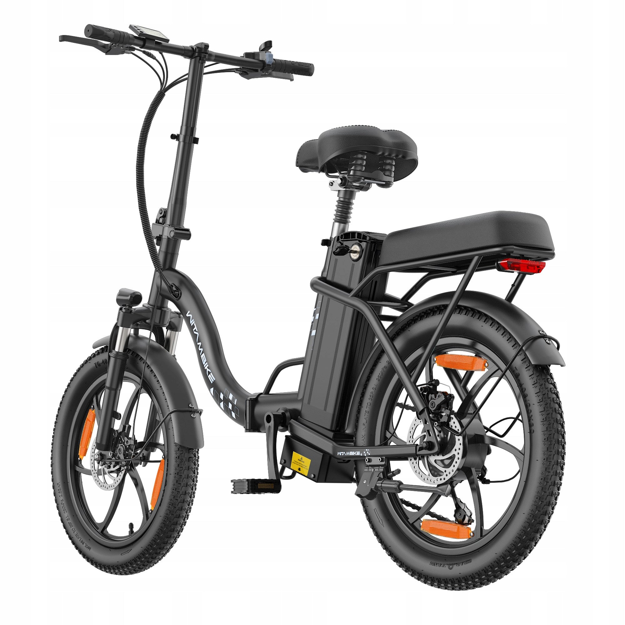 Electric folding Bike 48V 16AH 250W 20" Fat Bike Step-Through 100KM Shimano Manufacturer code WITAMBIKE C16 Shimano 7-speed