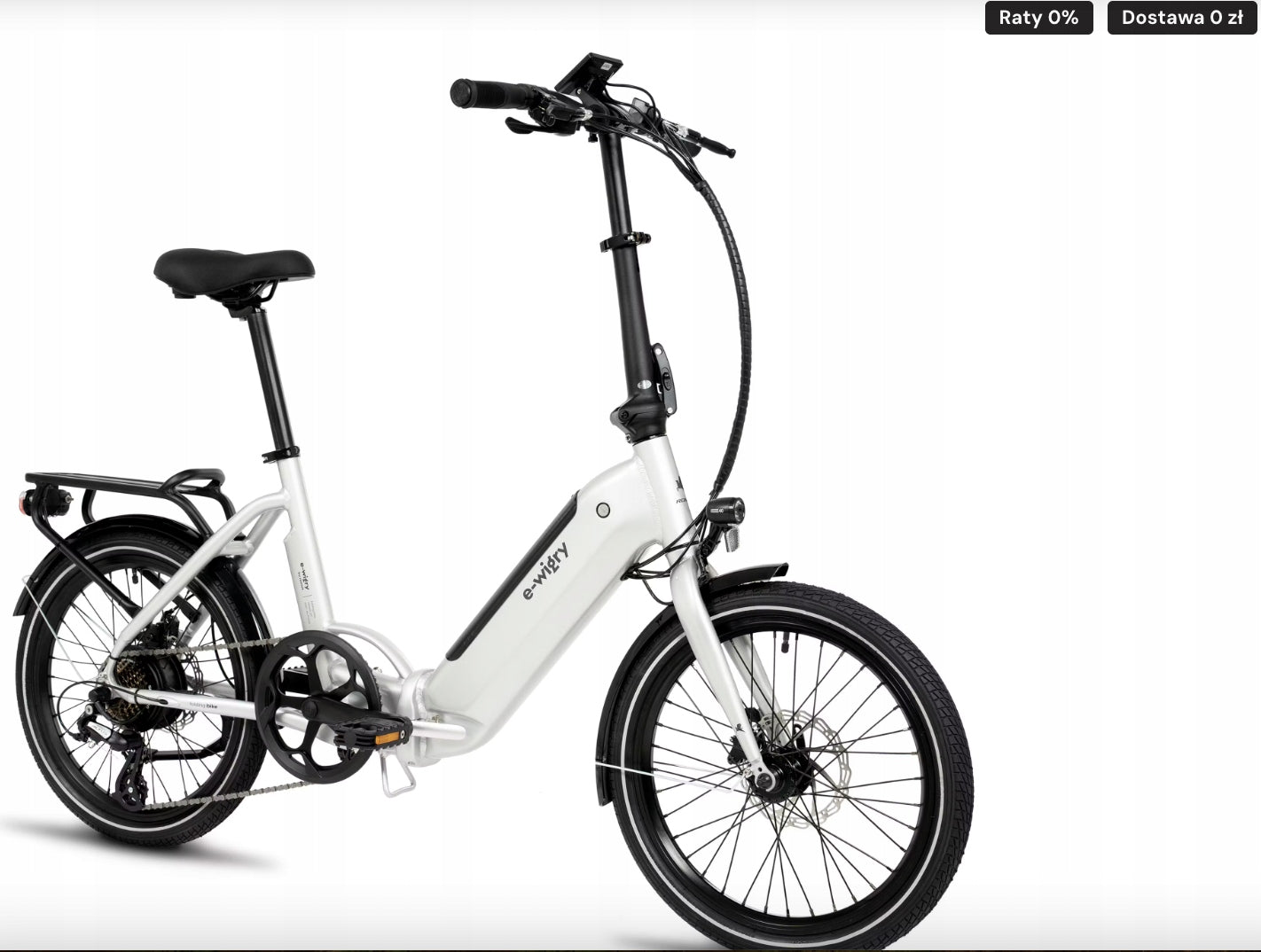 Electric folding bike Romet E-WIGRY 1.1 M 14" Silver Packaging status original