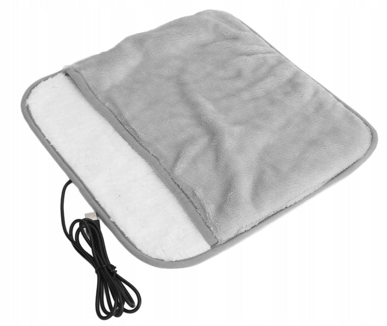 Electric foot heating cushion pocket prevents USB slipping