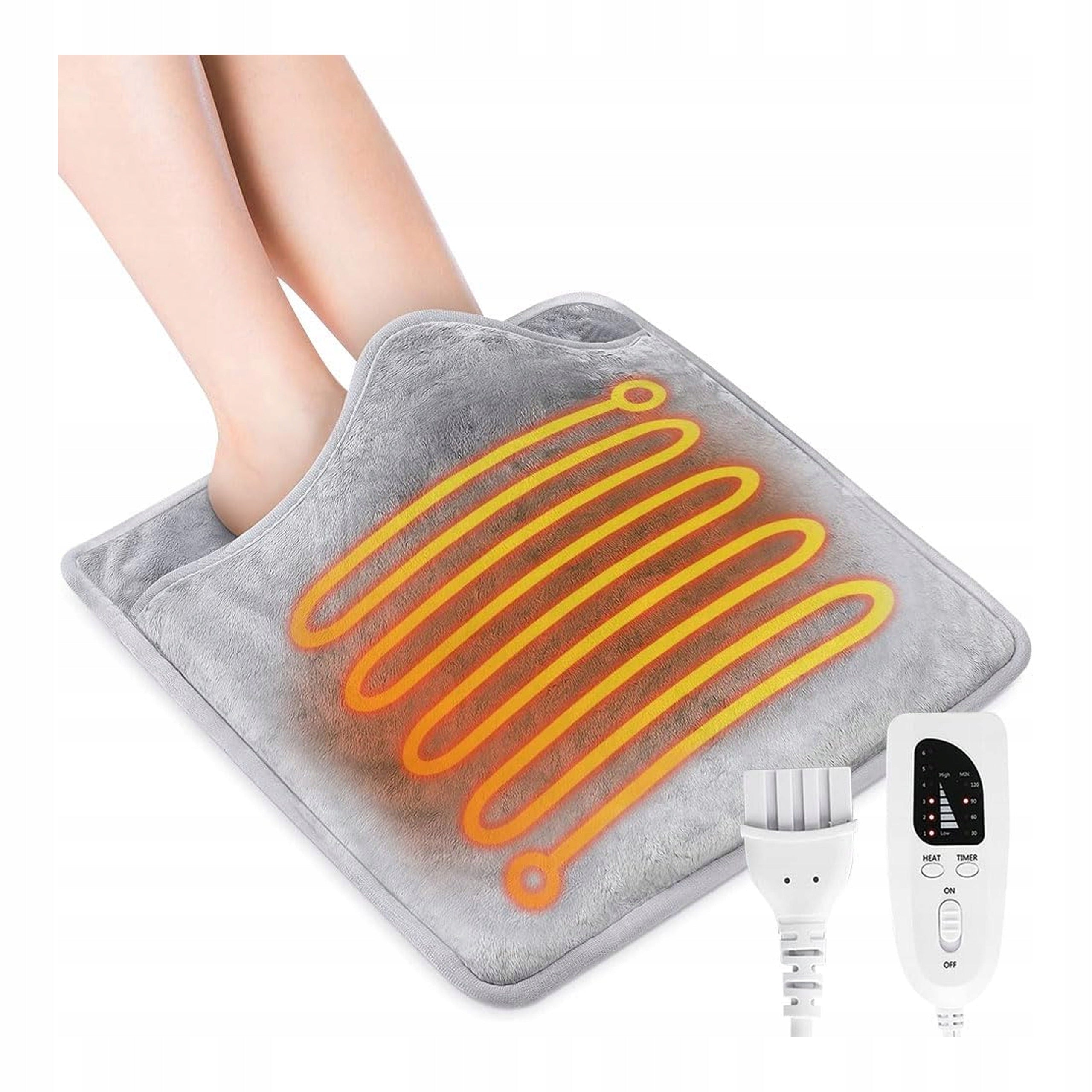Electric foot warmer with remote control 6 temp. automatic shutdown fast