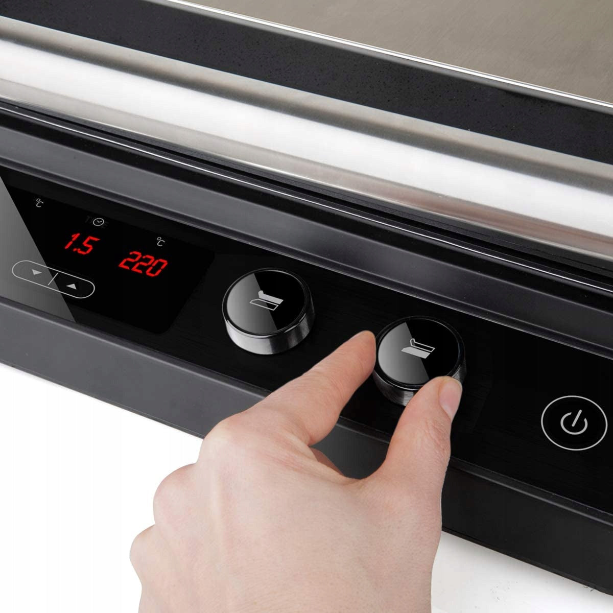 Electric grill Black&Decker black 2000 W with temperature control Brand Black+Decker