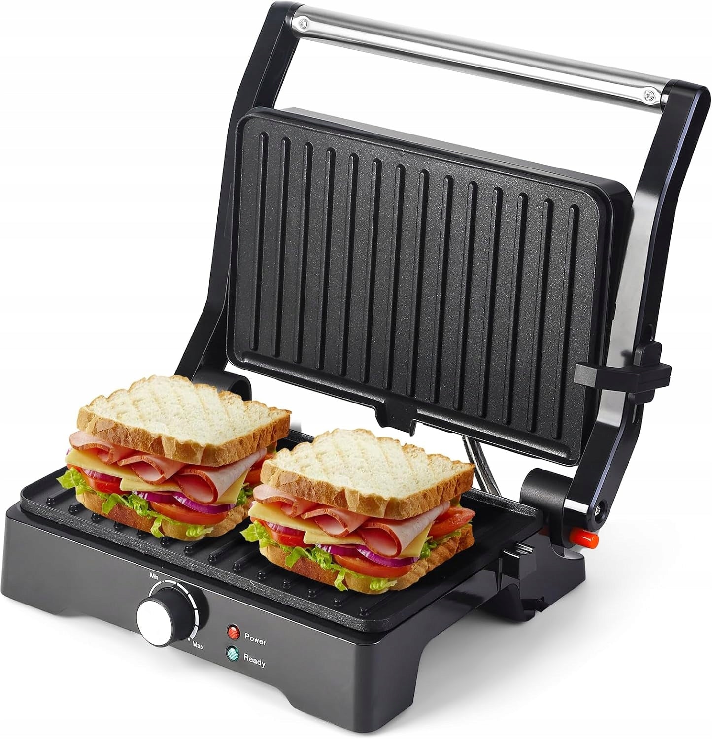 Electric grill LTC black folding 1500 W with temperature control Power rating 1500 W