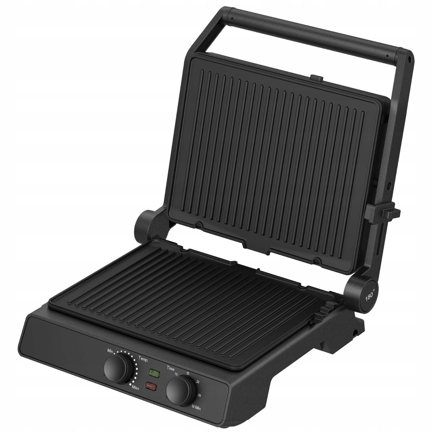 Electric grill panini toaster removable plates ILAG folding 2000W Dominant color black