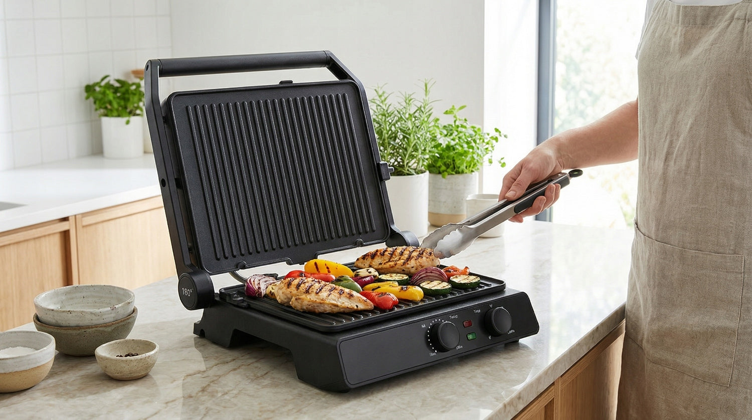 Electric grill panini toaster removable plates ILAG folding 2000W Manufacturer code 06.164