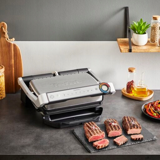 Electric grill toaster Optigrill+ GC718D10 2000 W folding silver Manufacturer code GC718D10