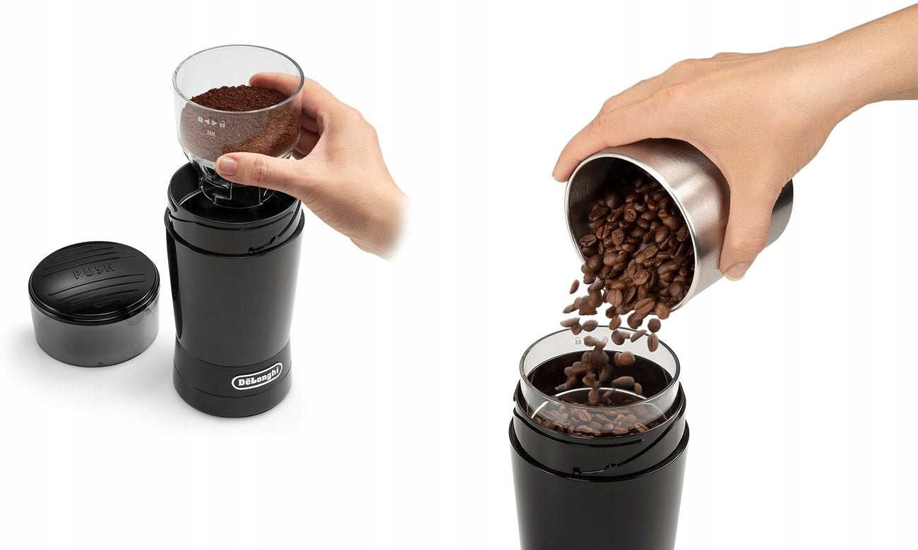 Electric grinder De'Longhi KG 200 170 W black For coffee grinding