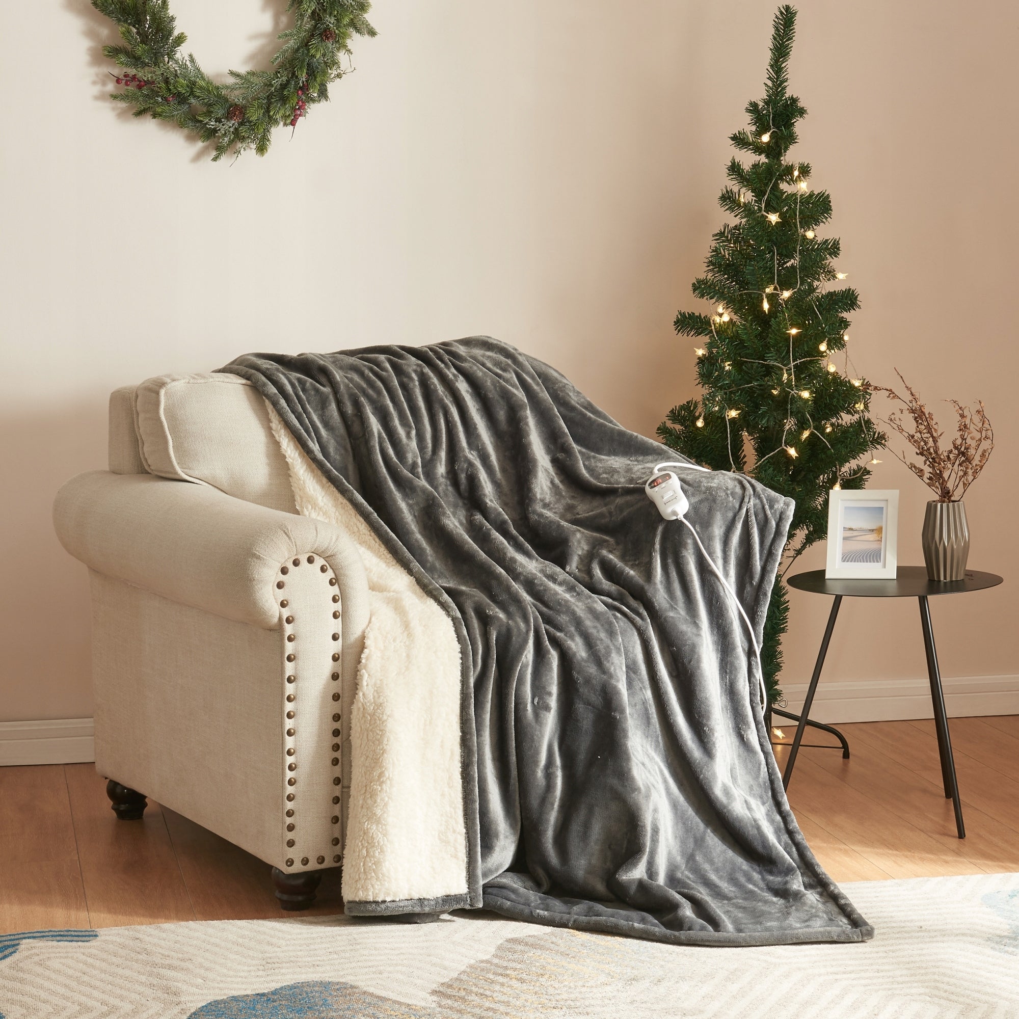 Electric heating blanket Archi 180x130 cm dark grey Color gray