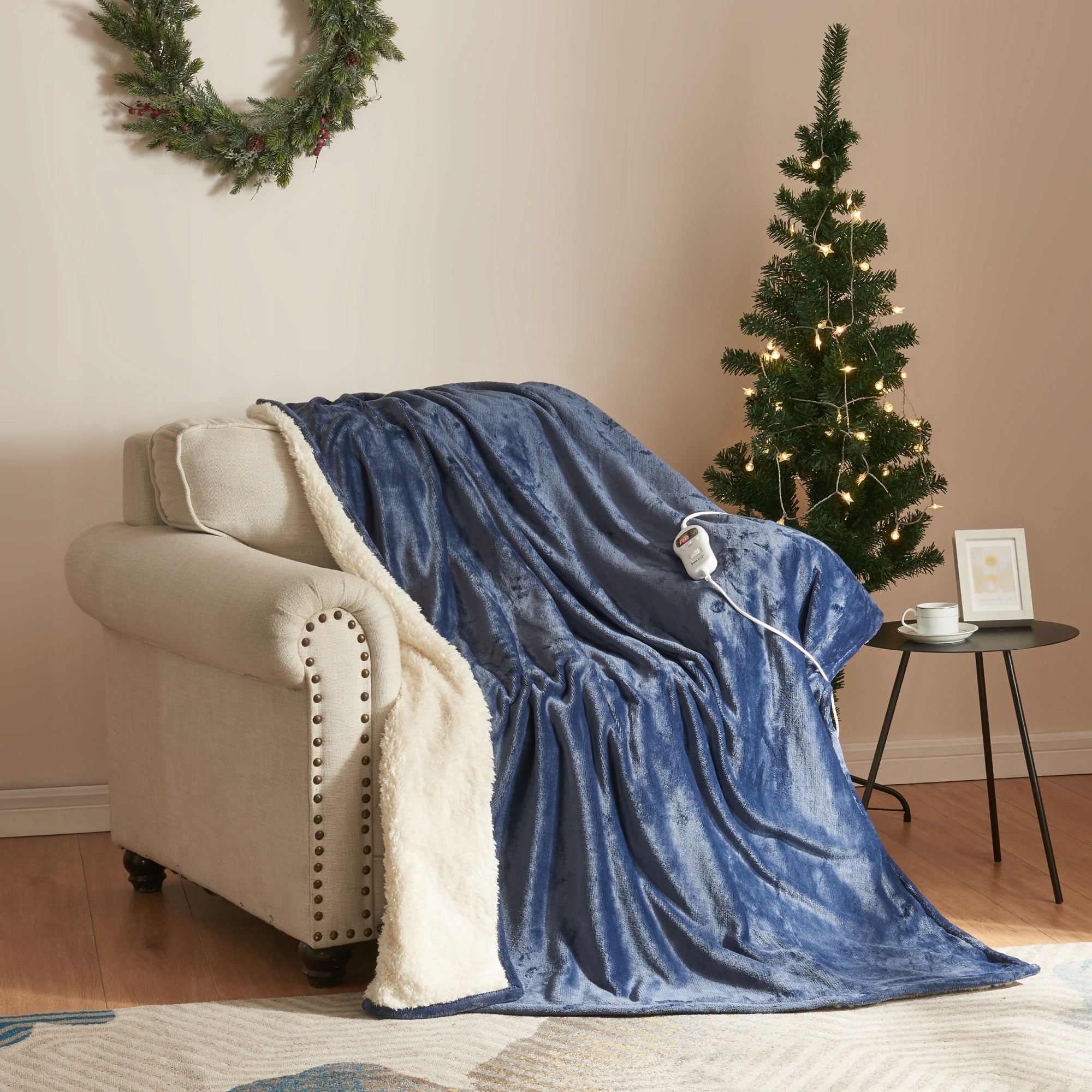 Electric heating blanket Archi 180x130 cm light blue Color blue