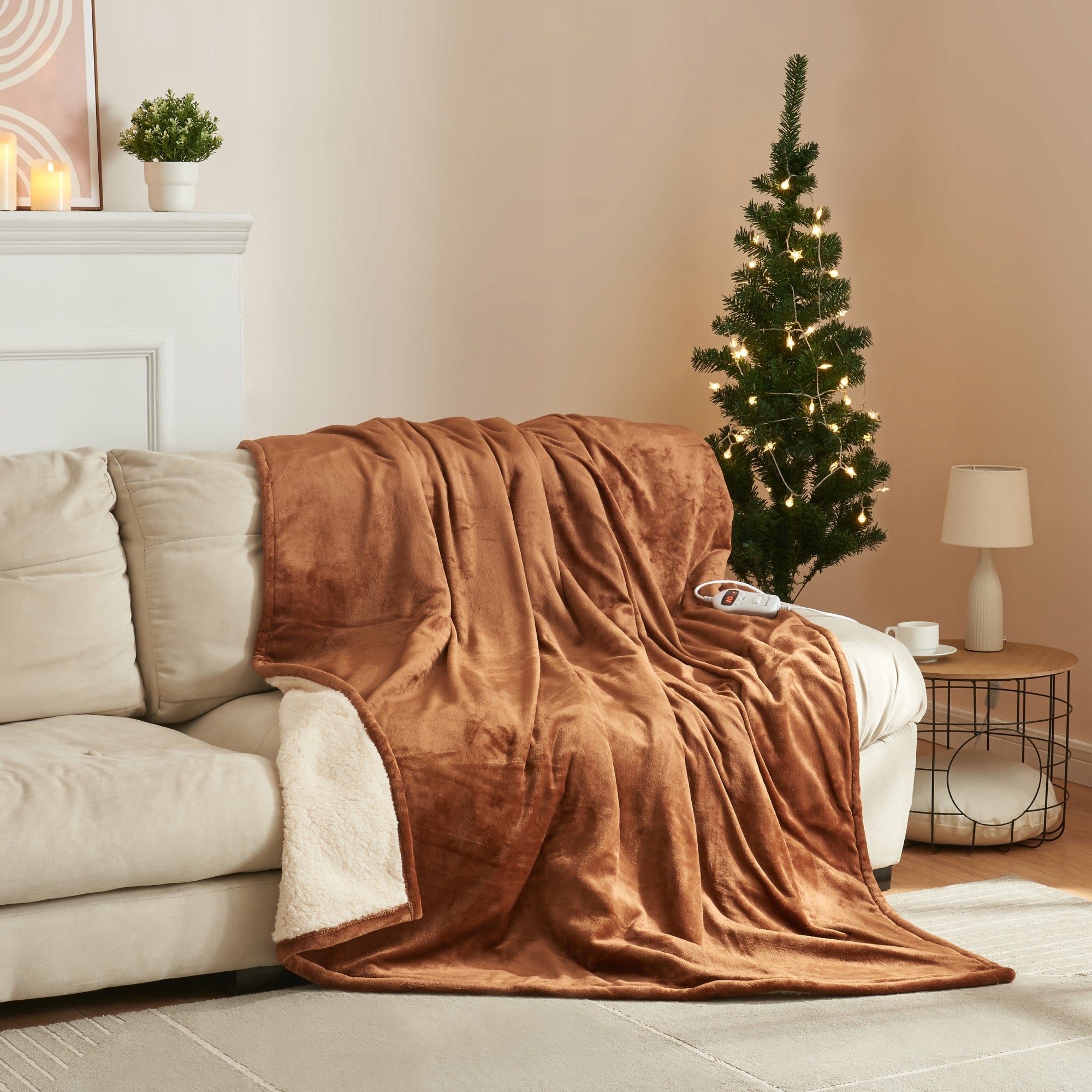 Electric heating blanket Archi 200x150 cm brown Color brown