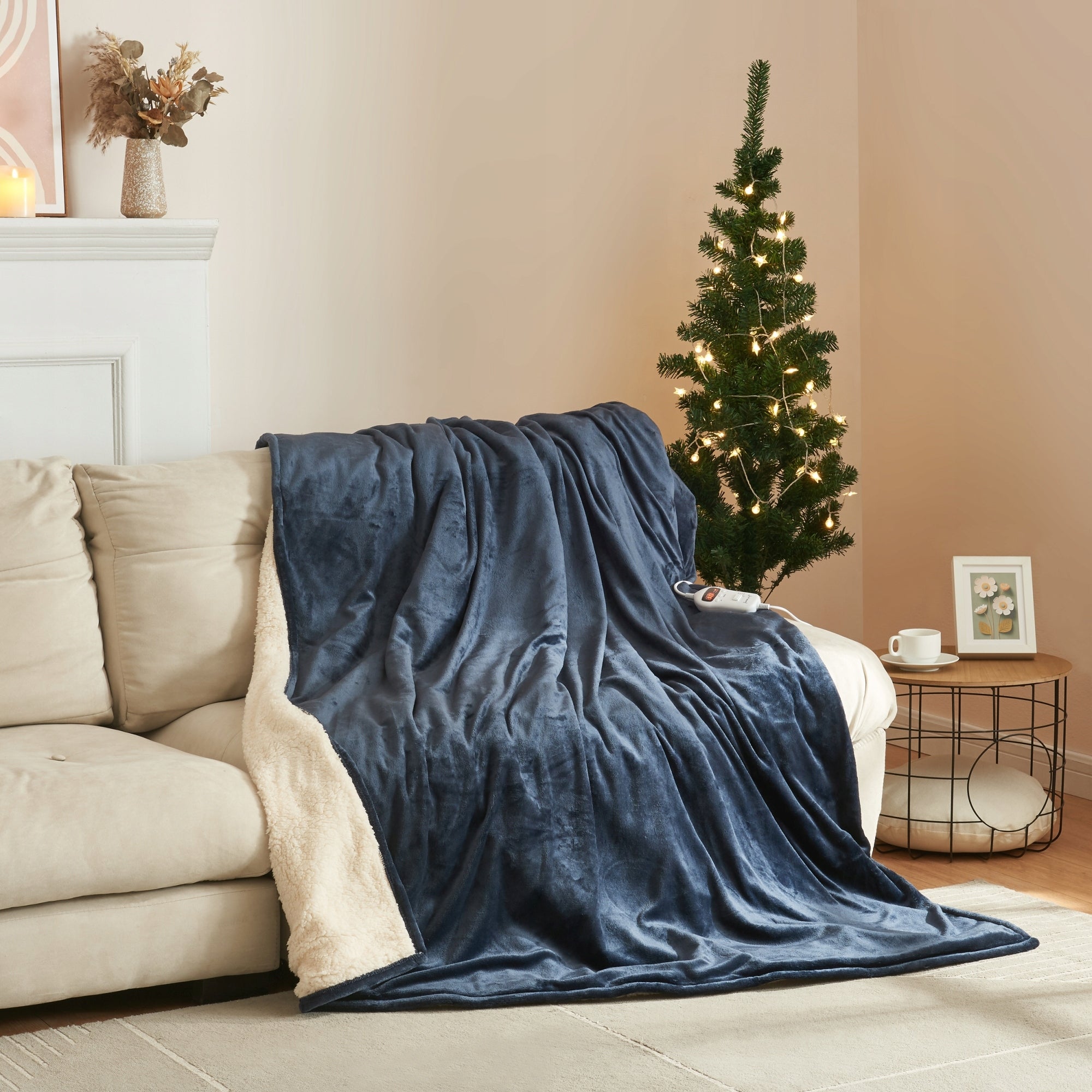 Electric heating blanket Archi 200x150 cm navy blue Color blue