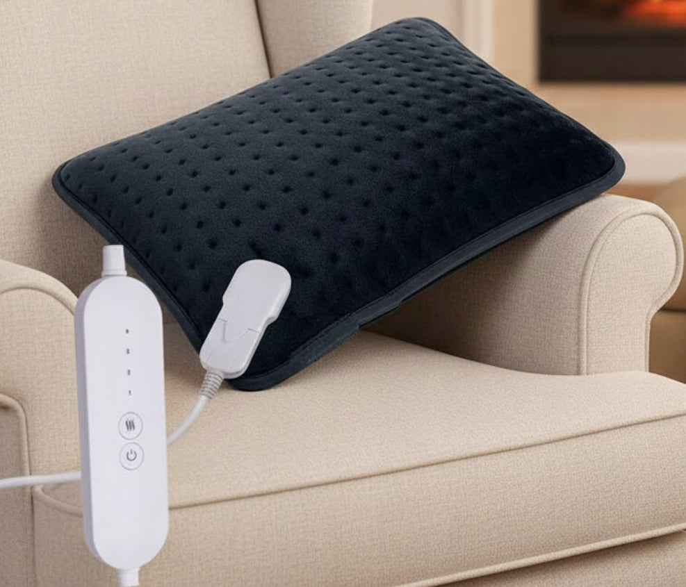 Electric hot water bottle heating pad 40x30 cm back neck with remote control
