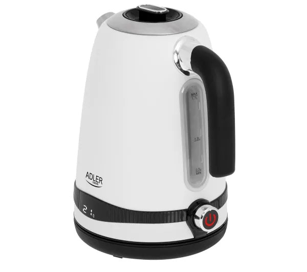 Electric kettle Adler AD 1295 1,7l 2200W Temperature control White Capacity 1.7 l