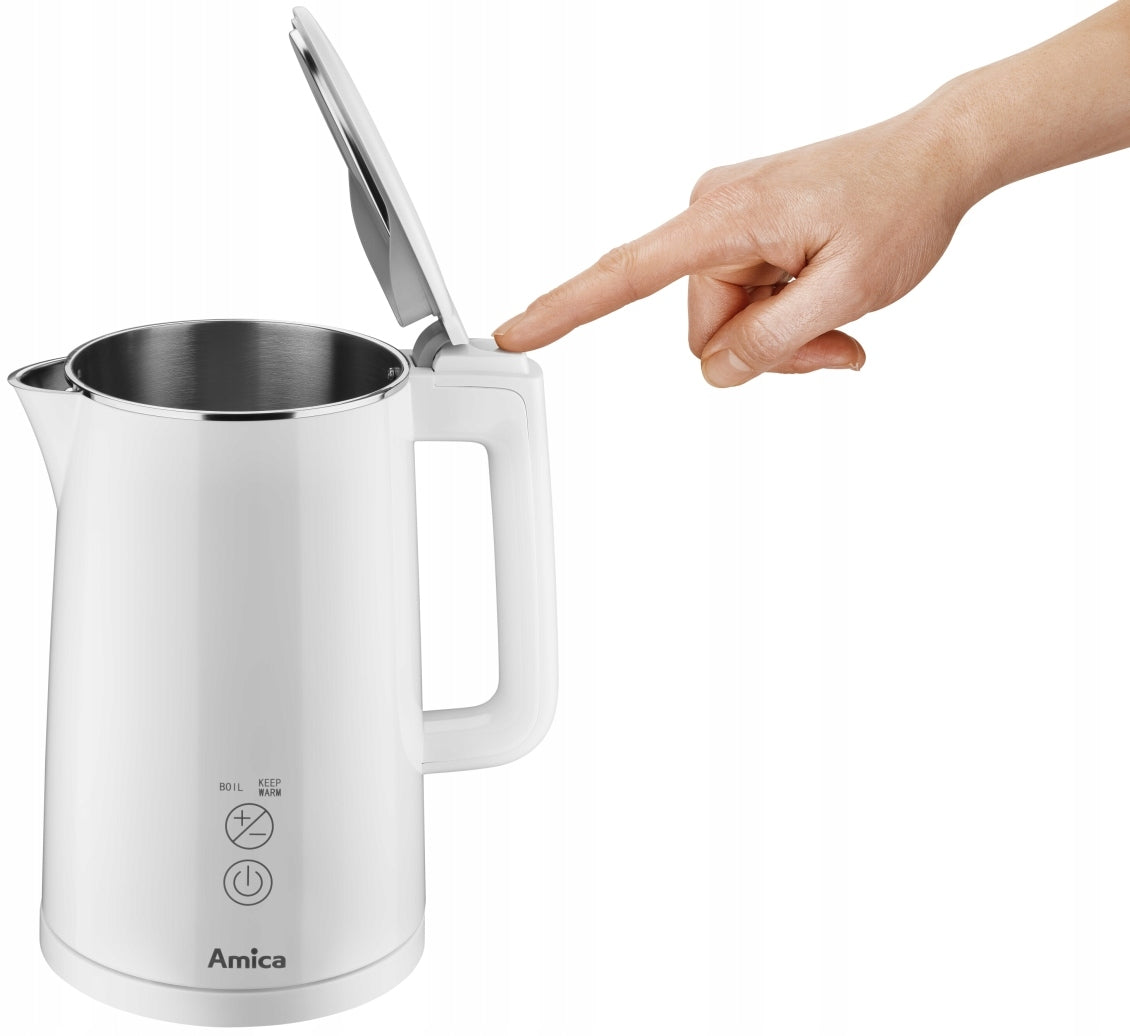 Electric kettle Amica KF 6011 2200W 1,5l white Model KF 6011