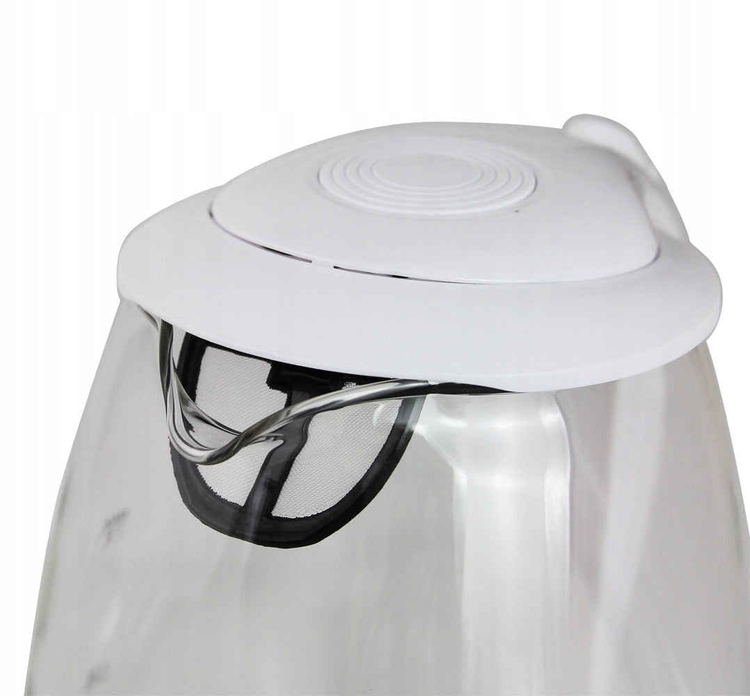 Electric kettle Esperanza EKK011W Salto Angel 2200 W 1,7l white glass Power 2200 W