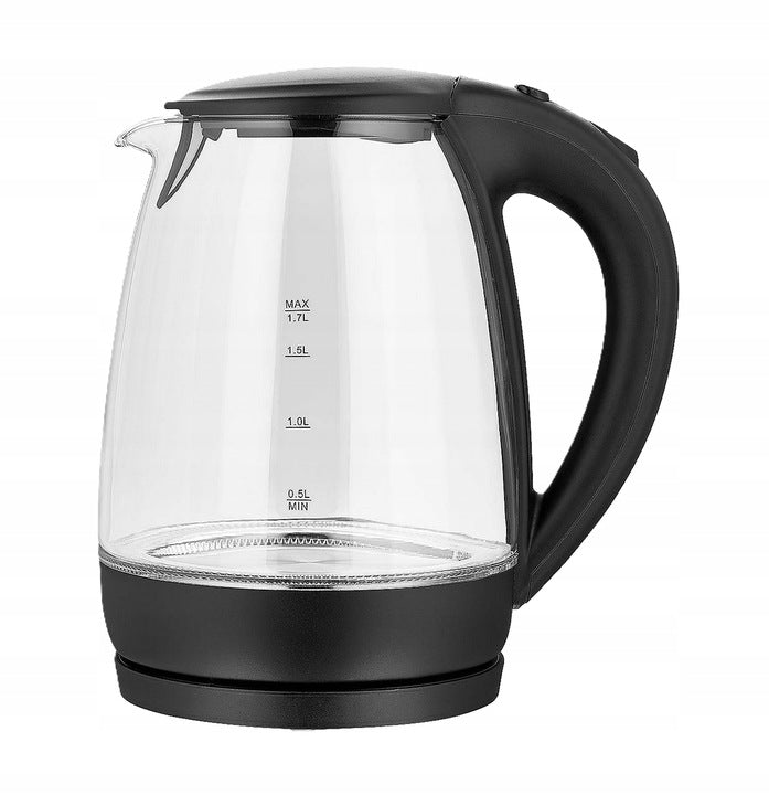Electric kettle Hoffen 5903151 070708 2200 W 1,8 l black, glass Manufacturer code 5903151 070708