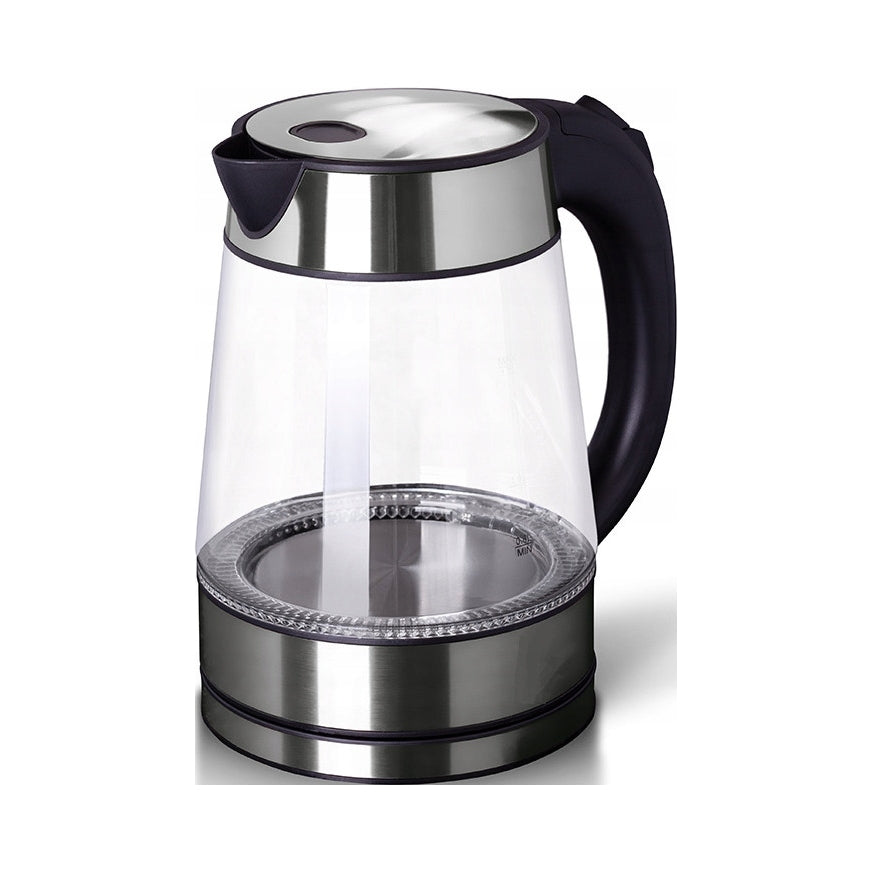 Electric kettle Hoffen AK-0537 2200 W 1,7 l silver GLASS Manufacturer code AK-0537