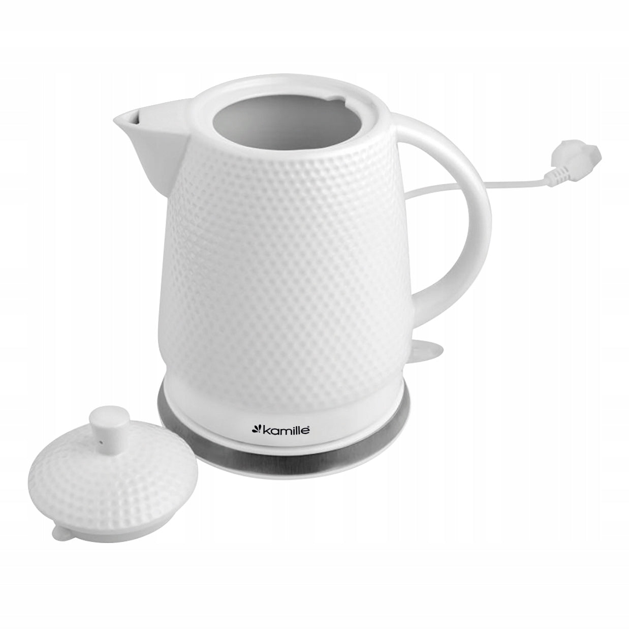 Electric kettle Kamille KM1725 1200 W 1,5 l white Packaging status original