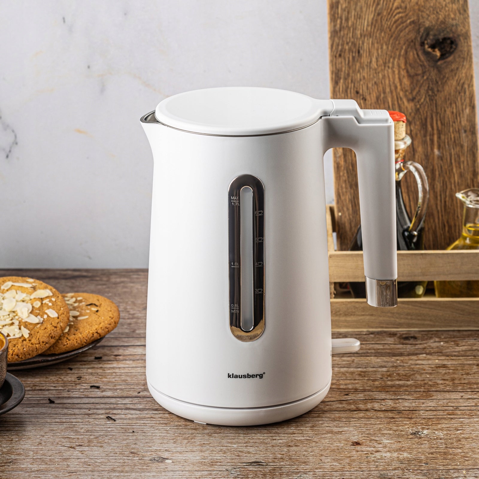 Electric kettle Klausberg KB-7890 1.7L steel 304 white filter 2200W EAN (GTIN) 5908287278905