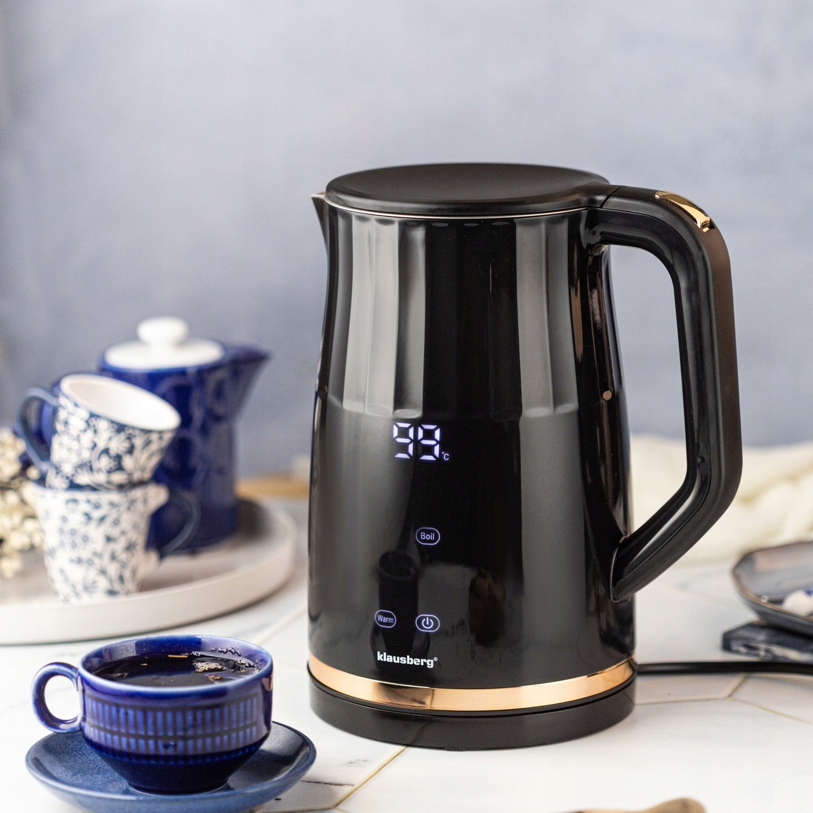 Electric kettle Klausberg KB-7896 2200 W 1,7 l black Manufacturer code KB-7896
