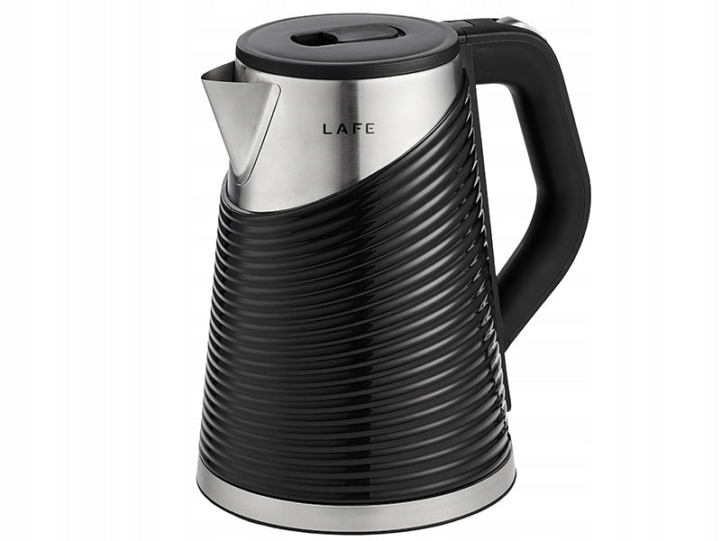 Electric kettle Lafe Black 1800 W 1,8 l black WIRELESS BLACK Material metal synthetic material