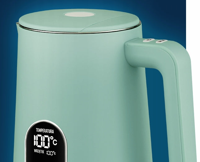 Electric kettle RAVEN EC024M 1800W 1.5L Temperature control Green Model EC024M
