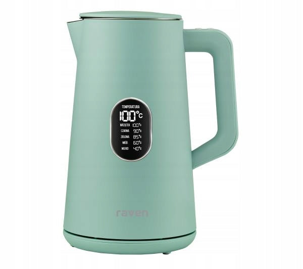Electric kettle RAVEN EC024M 1800W 1.5L Temperature control Green