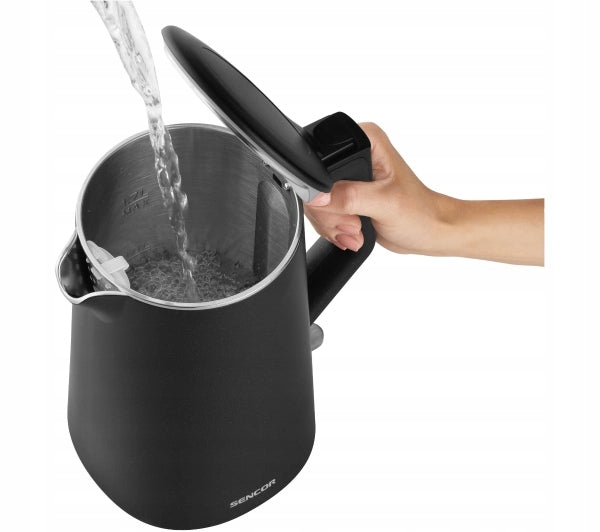 Electric kettle Sencor SWK 0551BK 1,7L 2200W Black Capacity 1.7 l