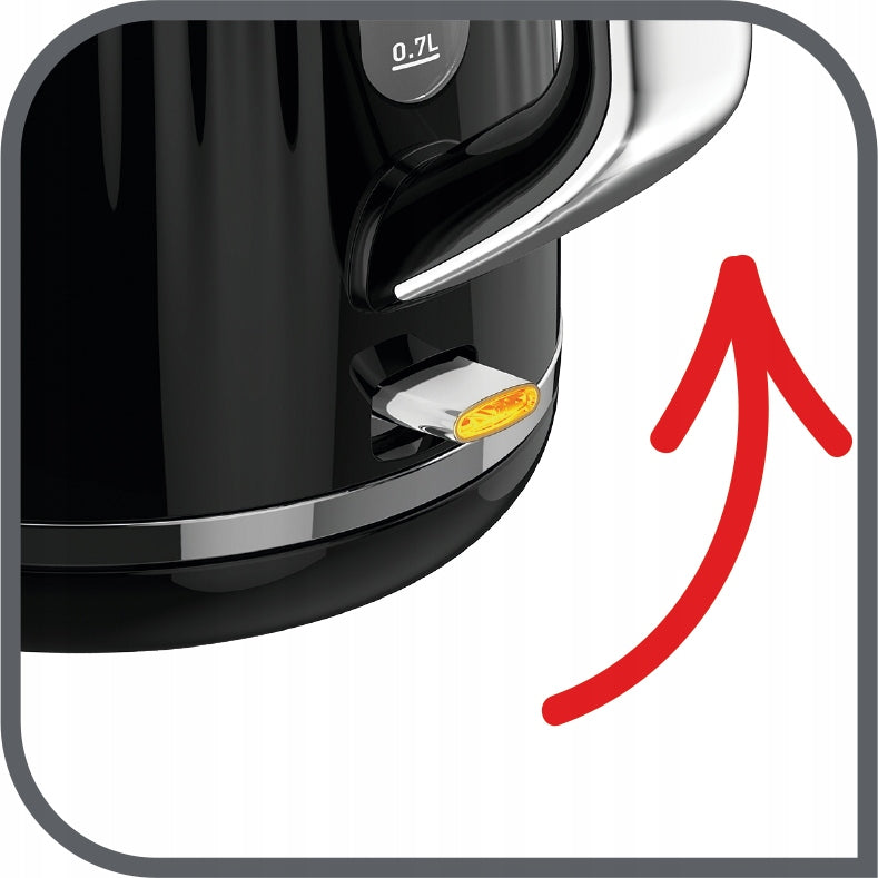 Electric kettle TEFAL Loft 2400 W black KO250830 Dominant color black