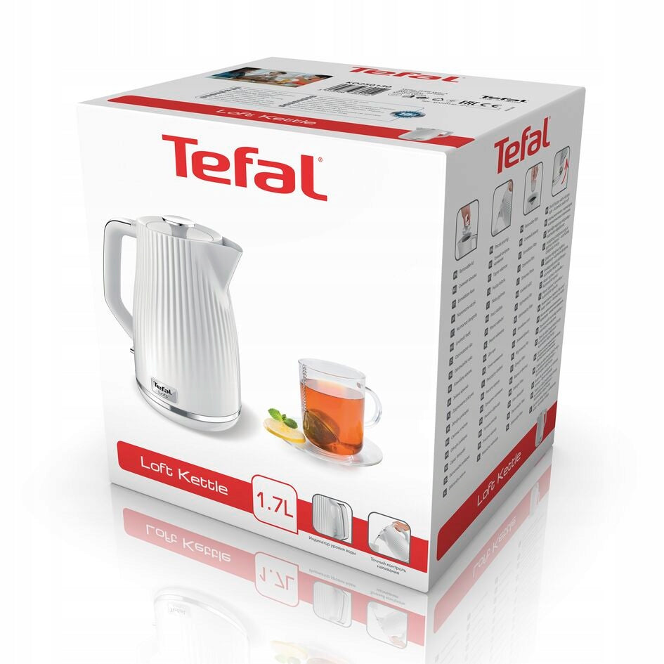Electric kettle TEFAL Loft 2400 W white KO250130 Brand Tefal