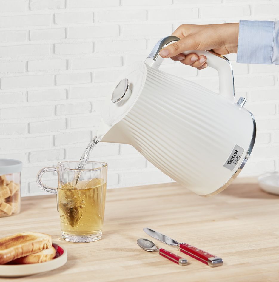 Electric kettle TEFAL Loft 2400 W white KO250130 Model KO250130