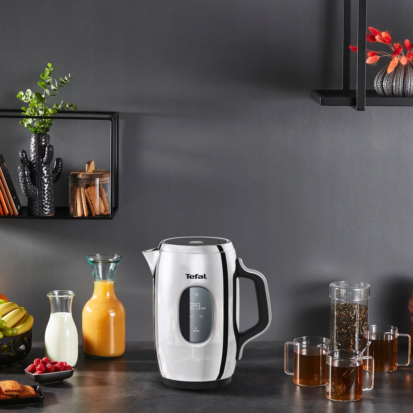 Electric kettle TEFAL Majestuo KI883D10 2400W 1,5l touchscreen display Manufacturer code KI883D10