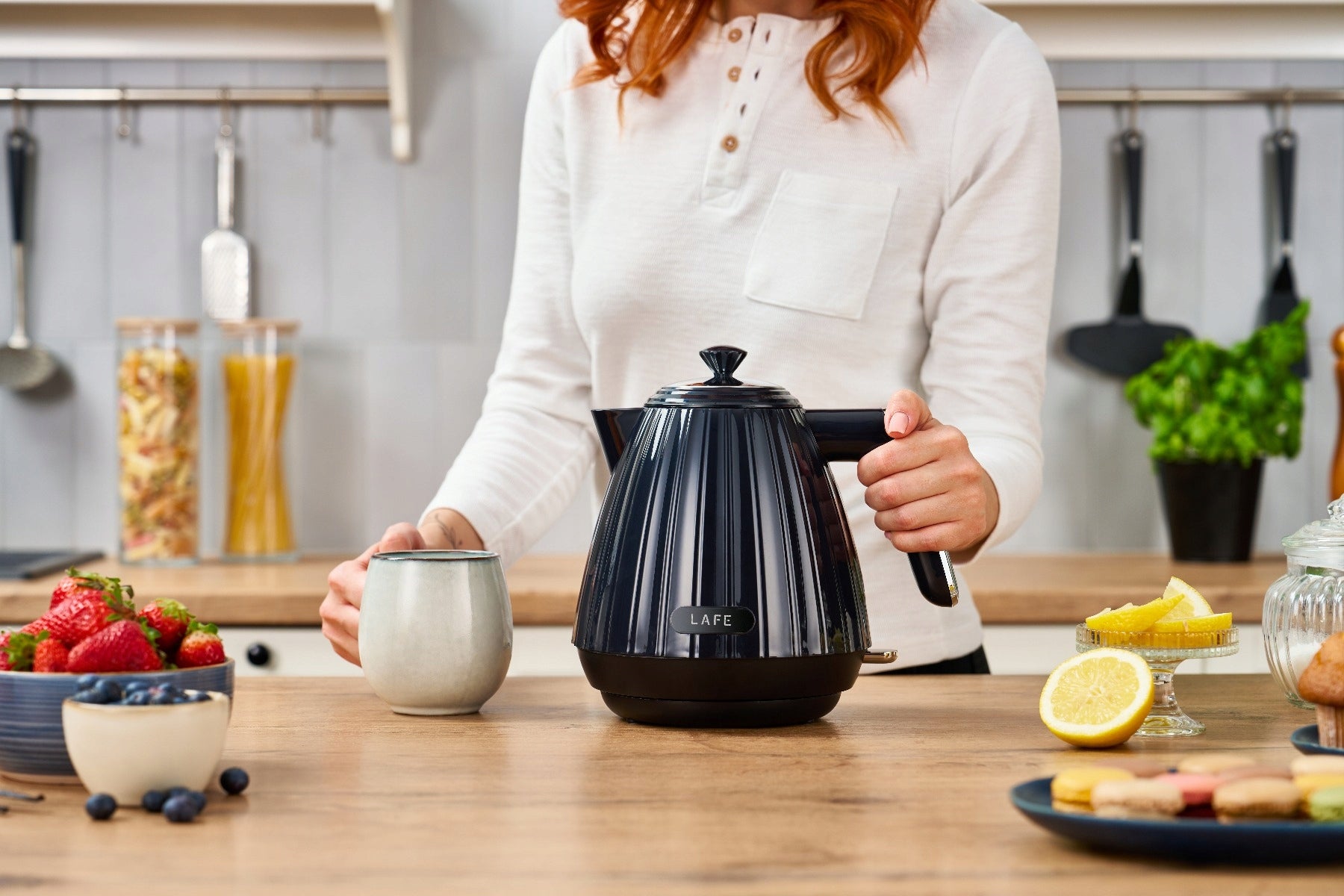 Electric kettle WIRELESS Lafe Modern PRO 2200 W 1,7 l anthracite Brand Lafe