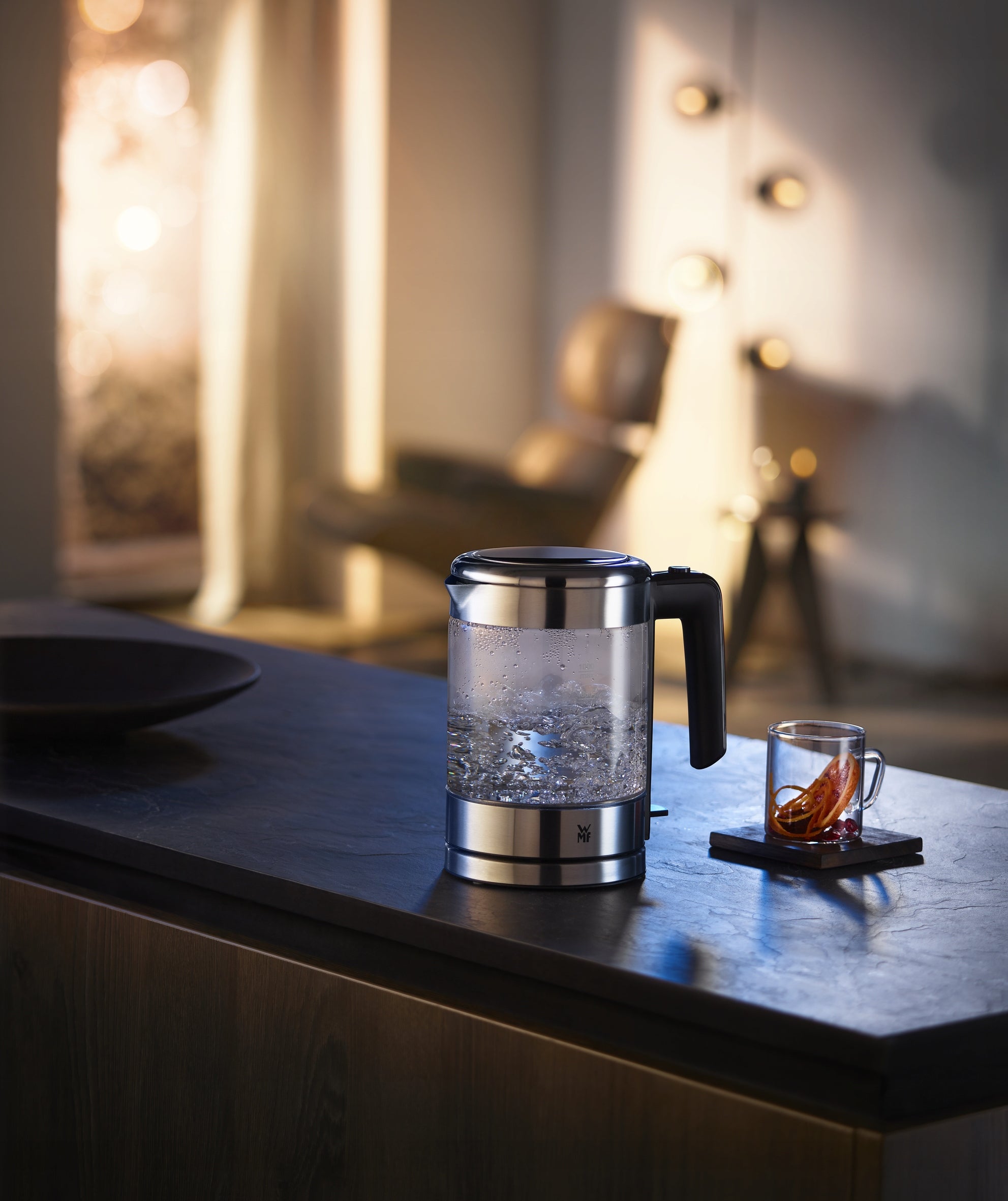 Electric kettle WMF Kitchenminis 1L glass 1900W wireless LED Brand WMF