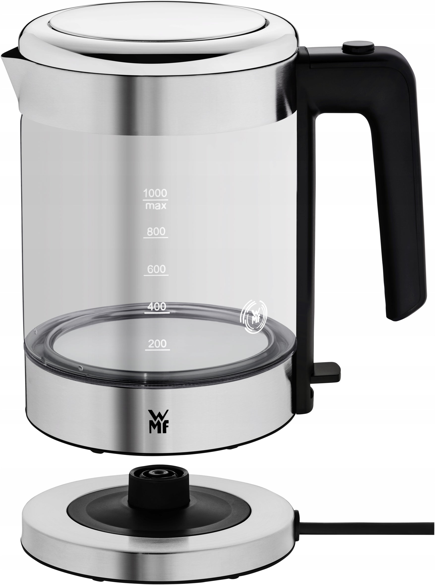 Electric kettle WMF Kitchenminis 1L glass 1900W wireless LED Power 1900 W