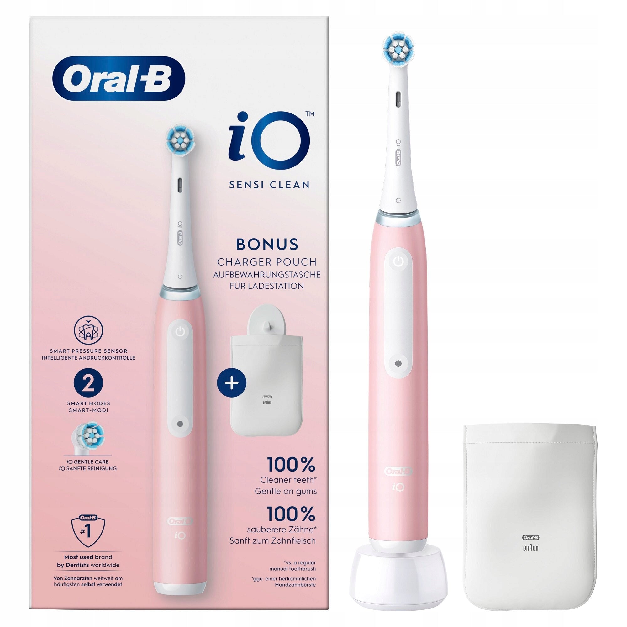 Electric magnetic toothbrush Oral-B iO 3 iO3 SensiClean pink