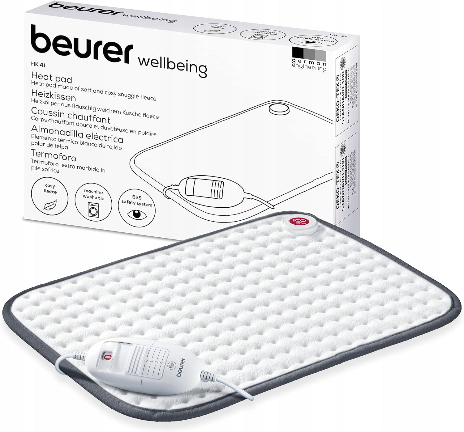 Electric mat Beurer HK41 44x33 cm white Manufacturer code 4211125276850