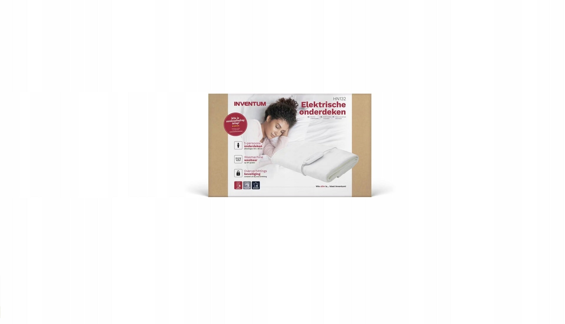 Electric mattress pad Inventum HN132 150 x 80 cm + freebie Medical device no