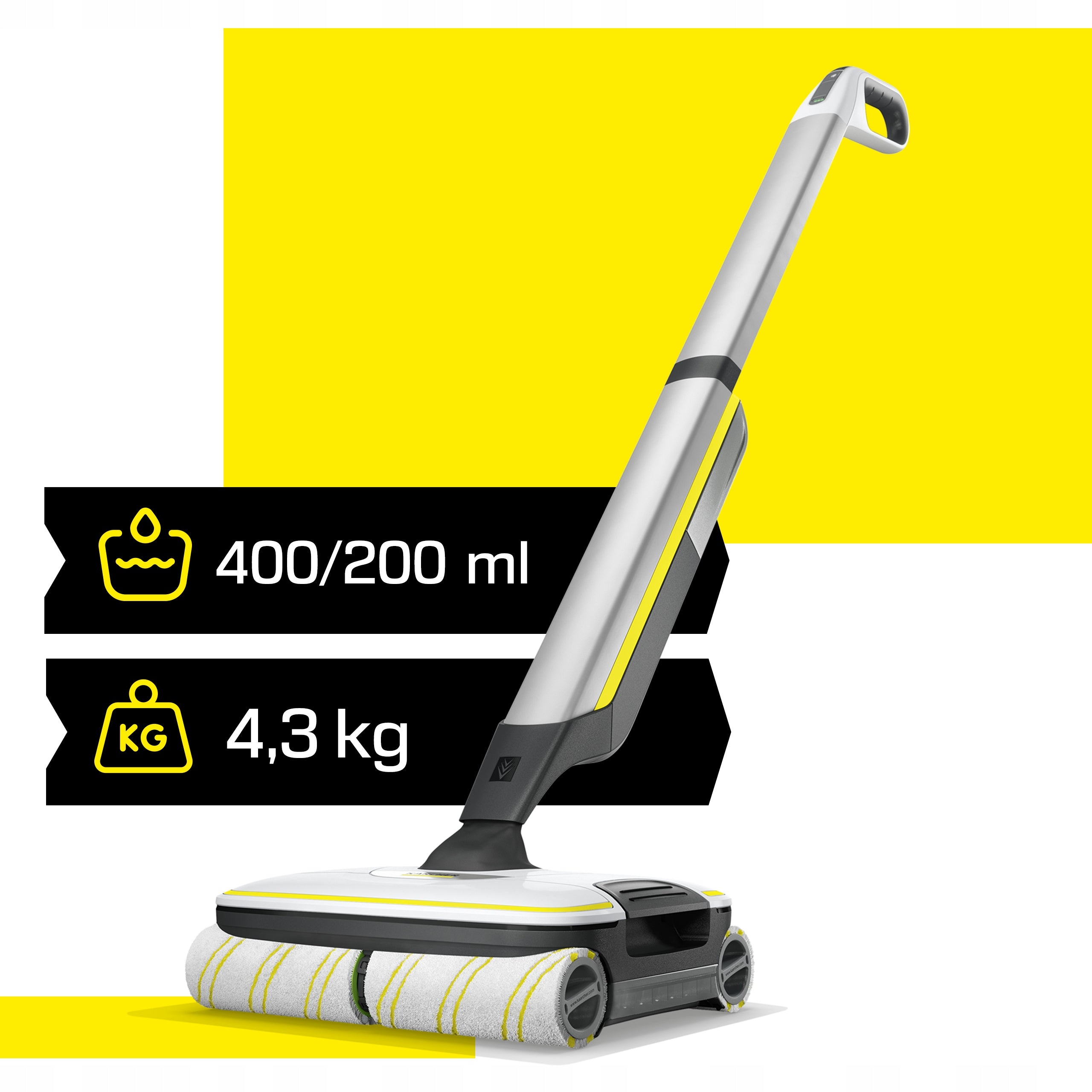 Electric mop Karcher FC 7 wireless 3 operating modes LED 1.055-701.0 Brand Kärcher