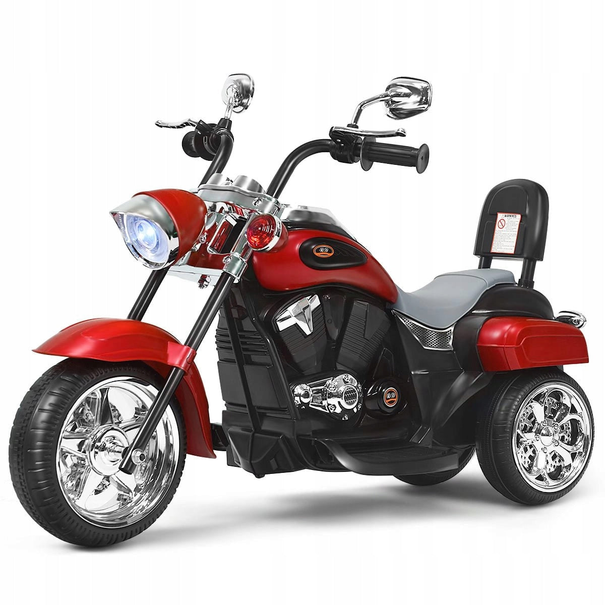 Electric motorcycle for children red chopper up to 30 kg 3 km/h