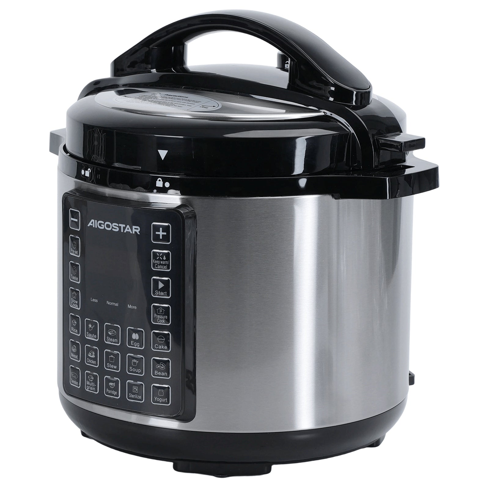 Electric pressure cooker 1000W 6L AIGOSTAR 17 programs Timer LED Steel Manufacturer code Szybkowar elektryczny 1000W 6L