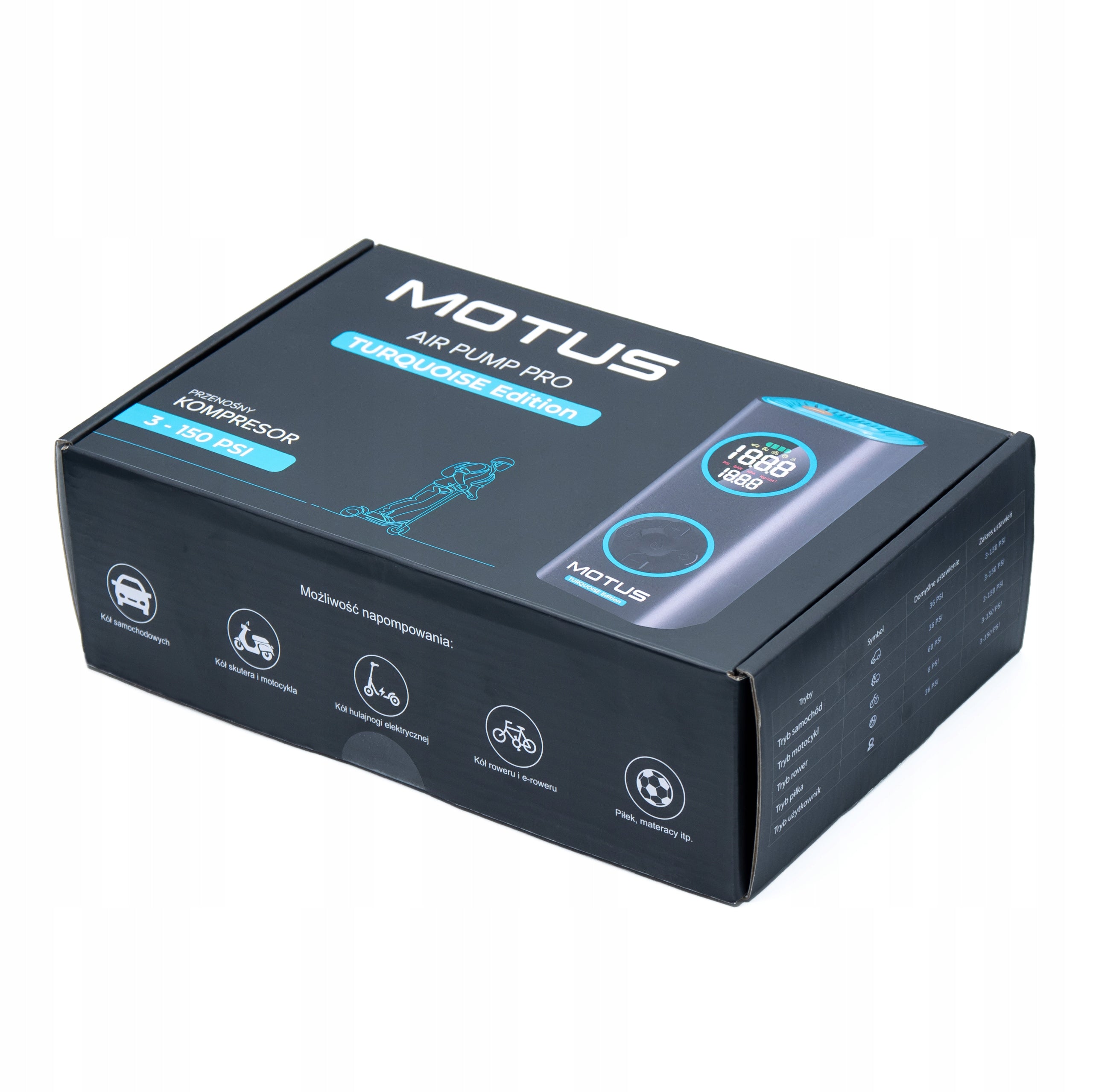 Electric pump Car compressor Motus APR Turquoise|+12V EAN (GTIN) 5906954761538