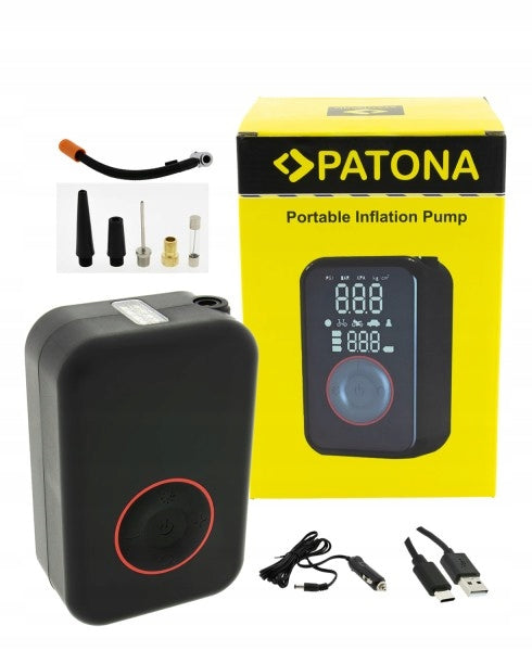 Electric pump for bicycle, car, mattress, balls 10,3 bar POWERBANK Manufacturer code 4223