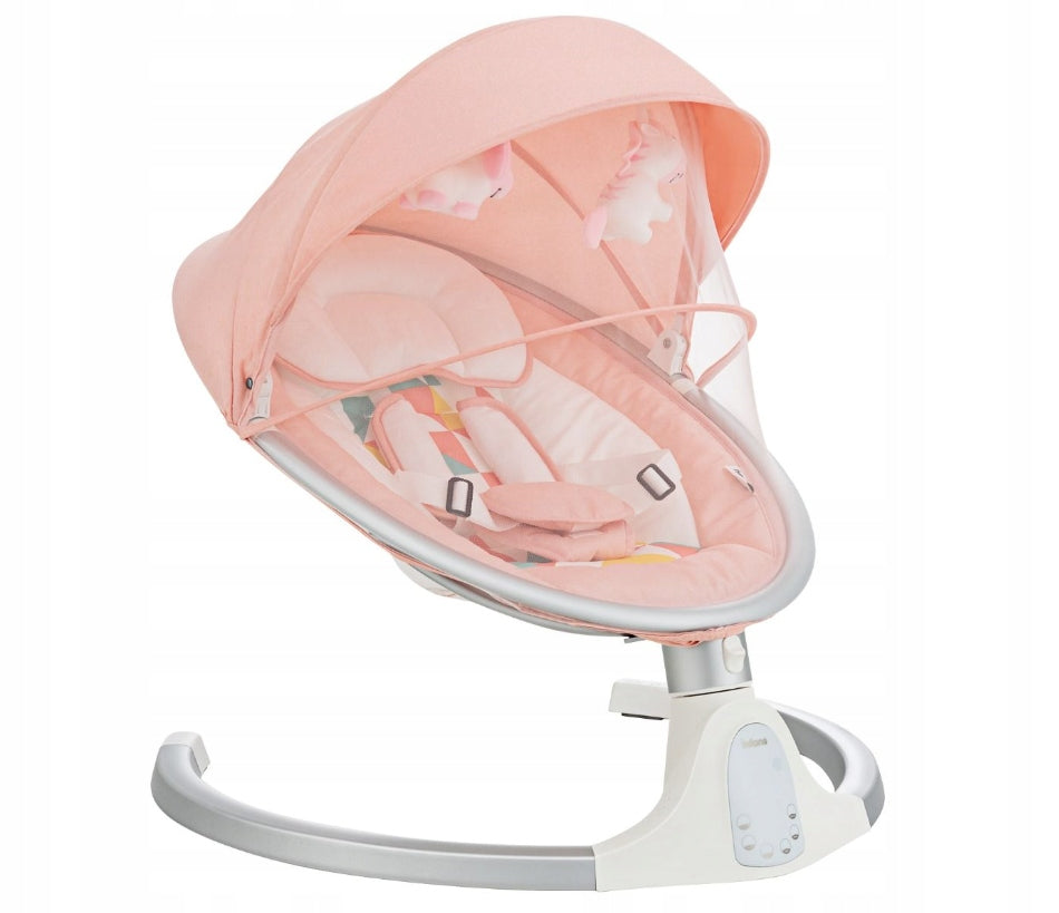 Electric rocker for children with removable visor